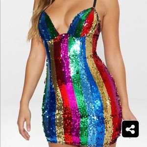 Colorful Bodycon dress
